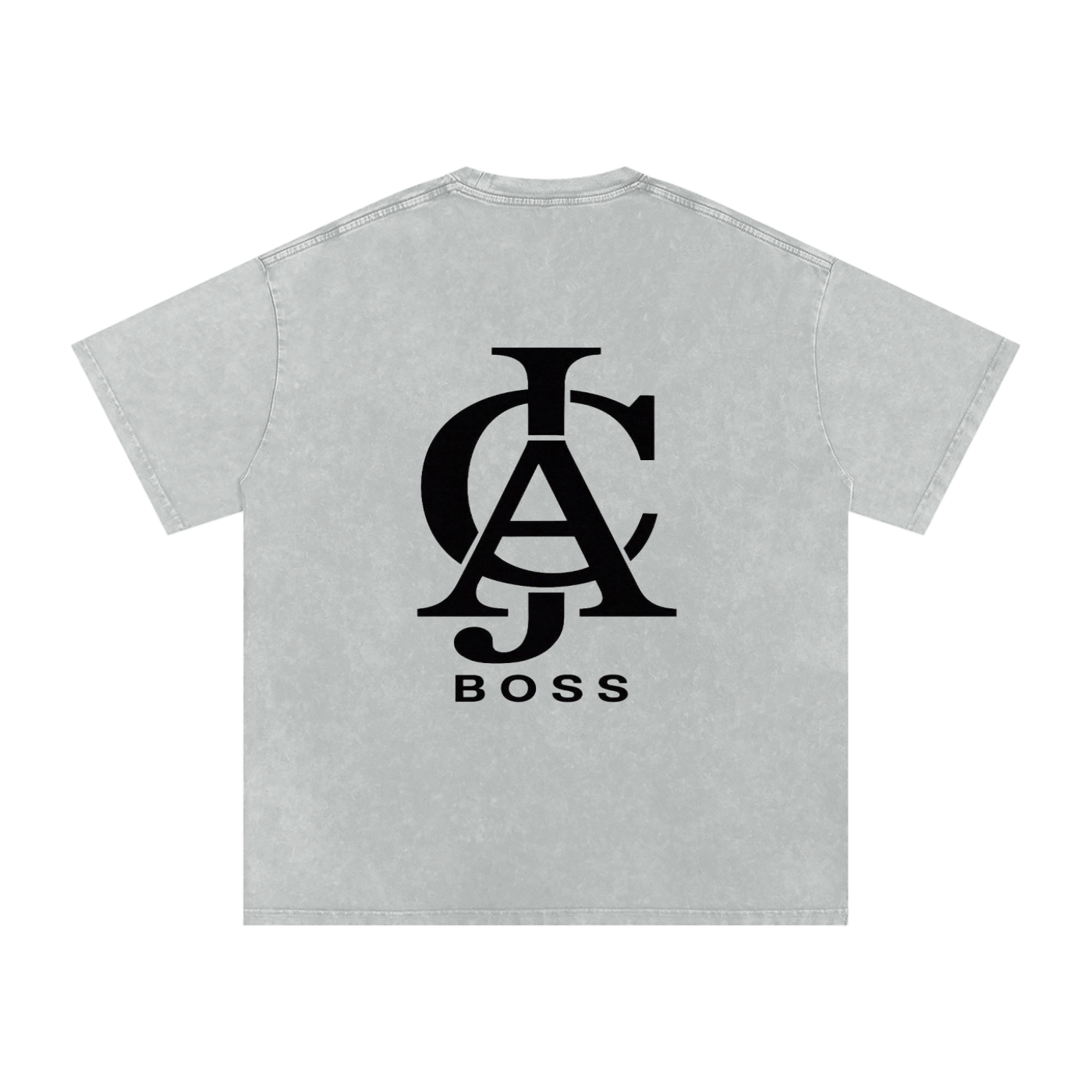 EST 2025 JCA BOSS TOP ,Snow Washed Oversized Cotton T-Shirt