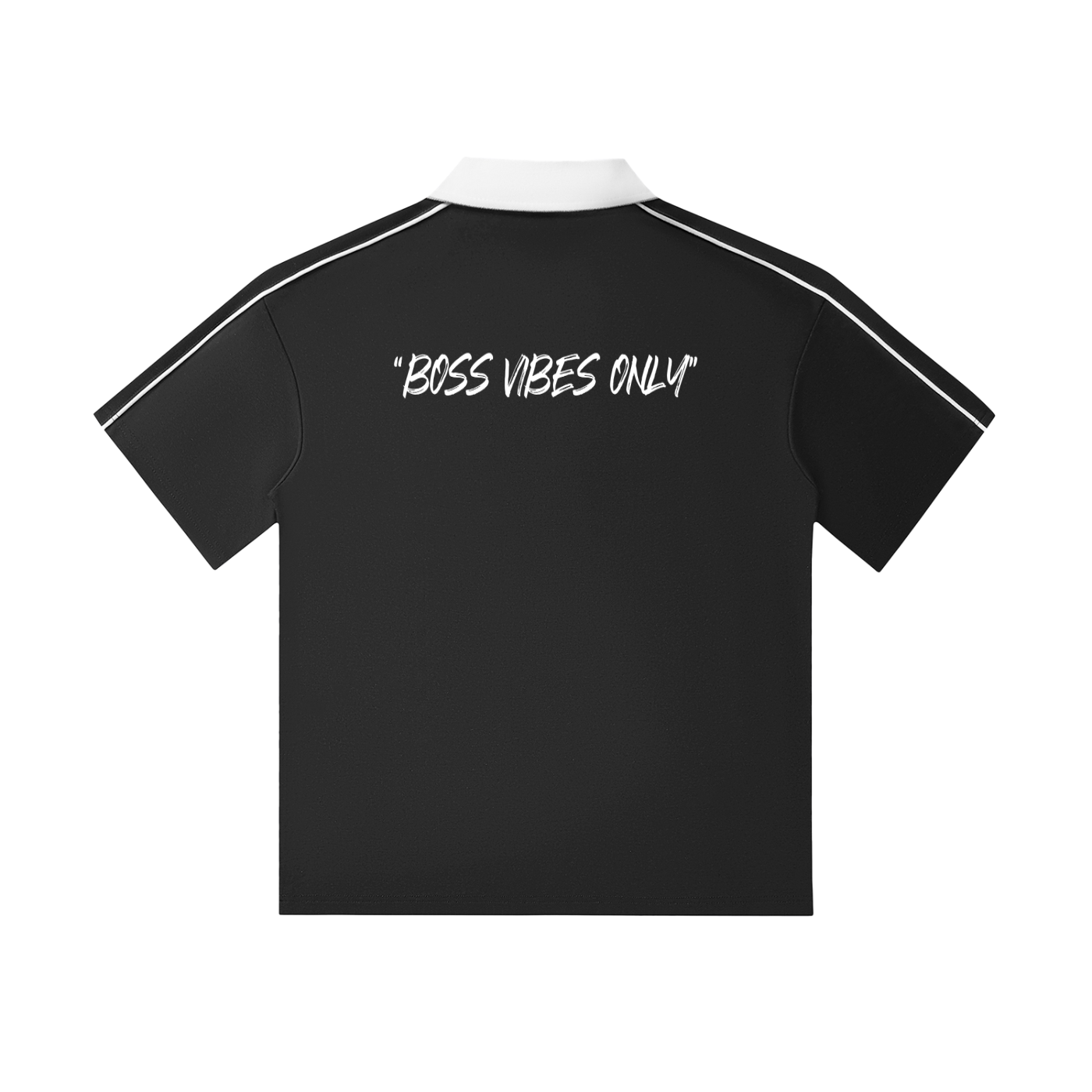Contrast Collar Short-Sleeve Polo Shirt
