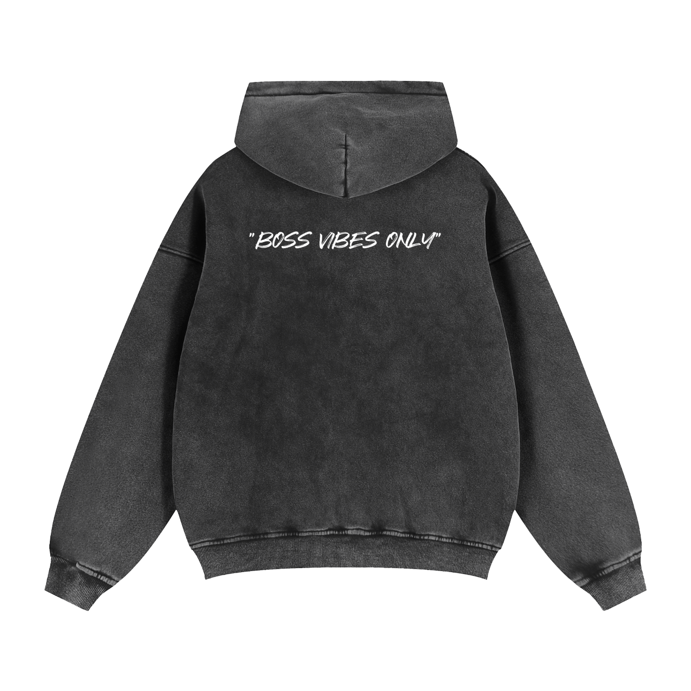 “BOSS VIBES ONLY” Boxy Fleece Hoodie