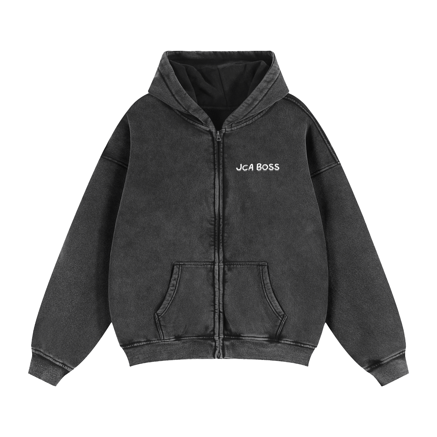“BOSS VIBES ONLY” Boxy Fleece Hoodie