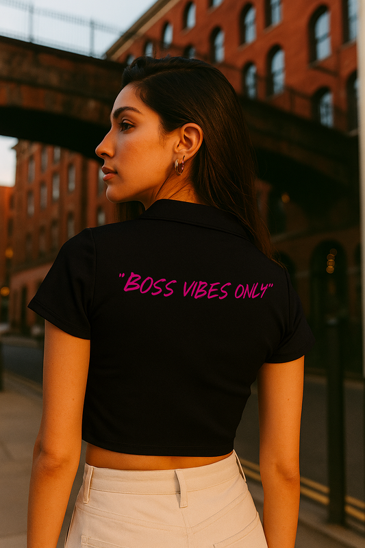 🔥 JCA BOSS “BOSS VIBES ONLY” Crop Top 🔥